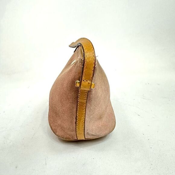 Vintage Gucci Pink Suede Boat Pochette - Picture 5 of 16